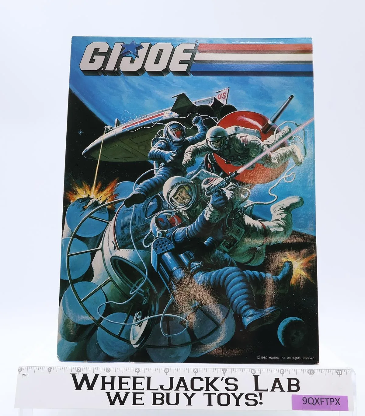 Space Astronauts GI Joe Folder 1987 Hasbro Vintage School Supplies