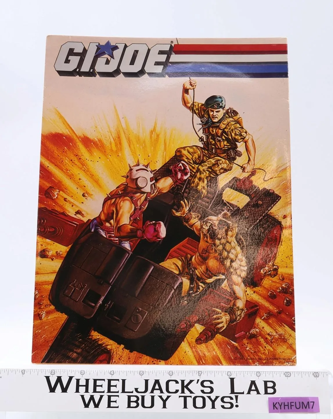 Cobra Stun GI Joe Folder 1987 Hasbro Vintage School Supplies