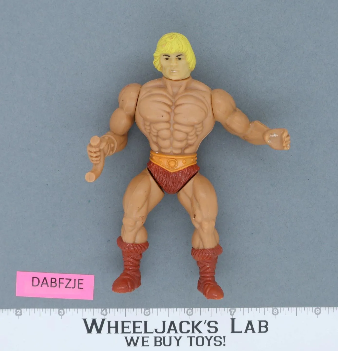 He-Man Talking Toothbrush FIGURE ONLY 1984 Mattel Masters of the Universe