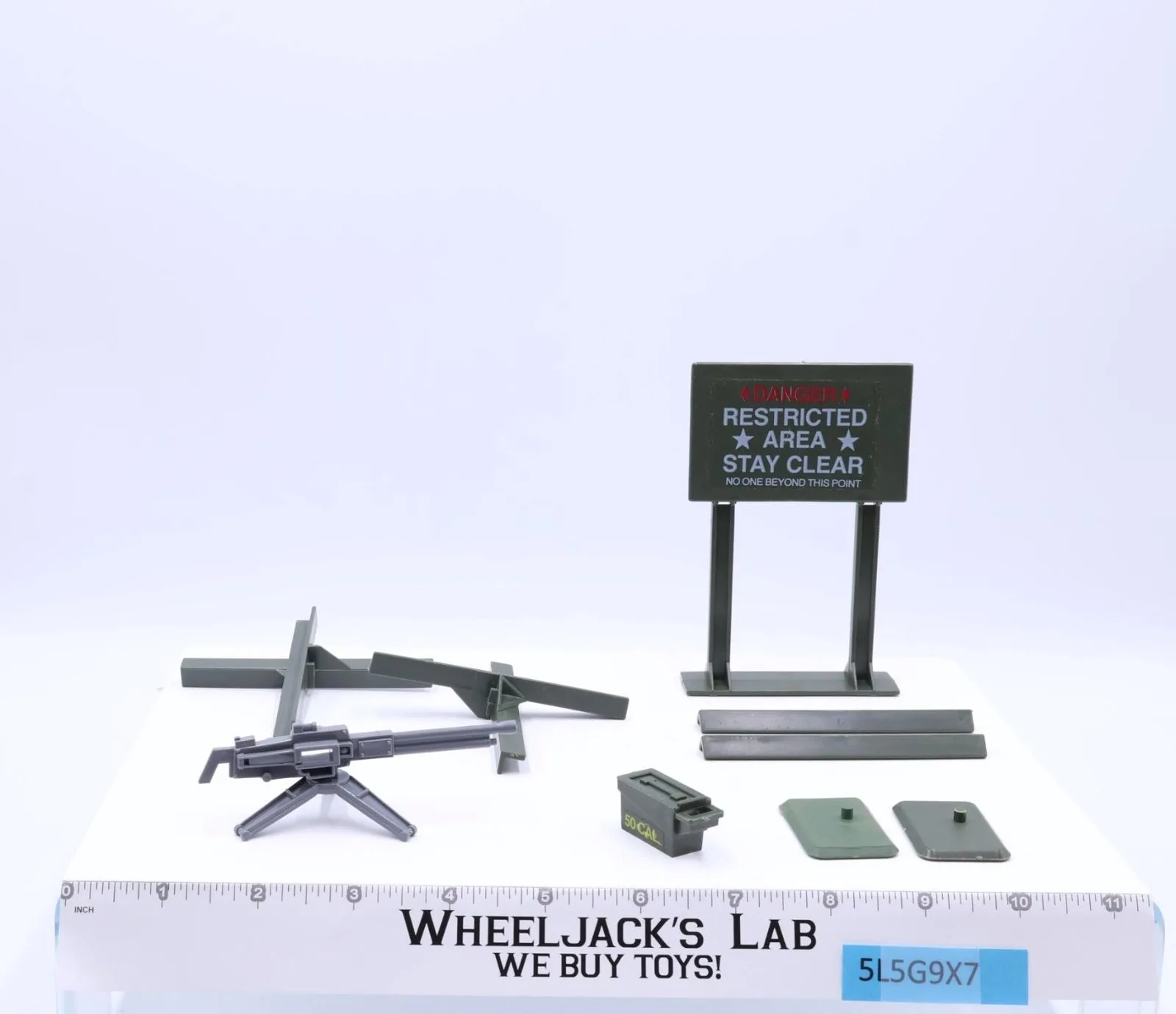 Machine Gun Defense Unit 100% Complete GI Joe 1984 Hasbro Action Figure Playset