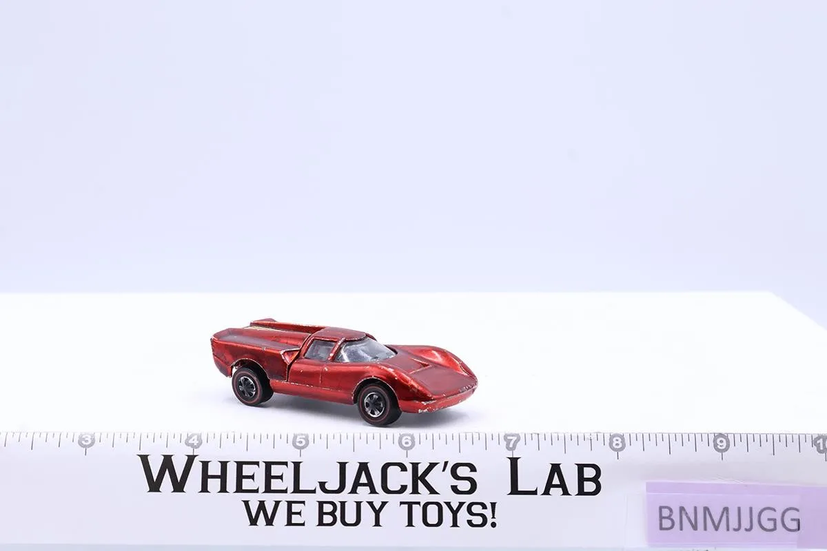 Lola GT70 Red Hot Wheels 1968 1969 Mattel Vintage Redline RL