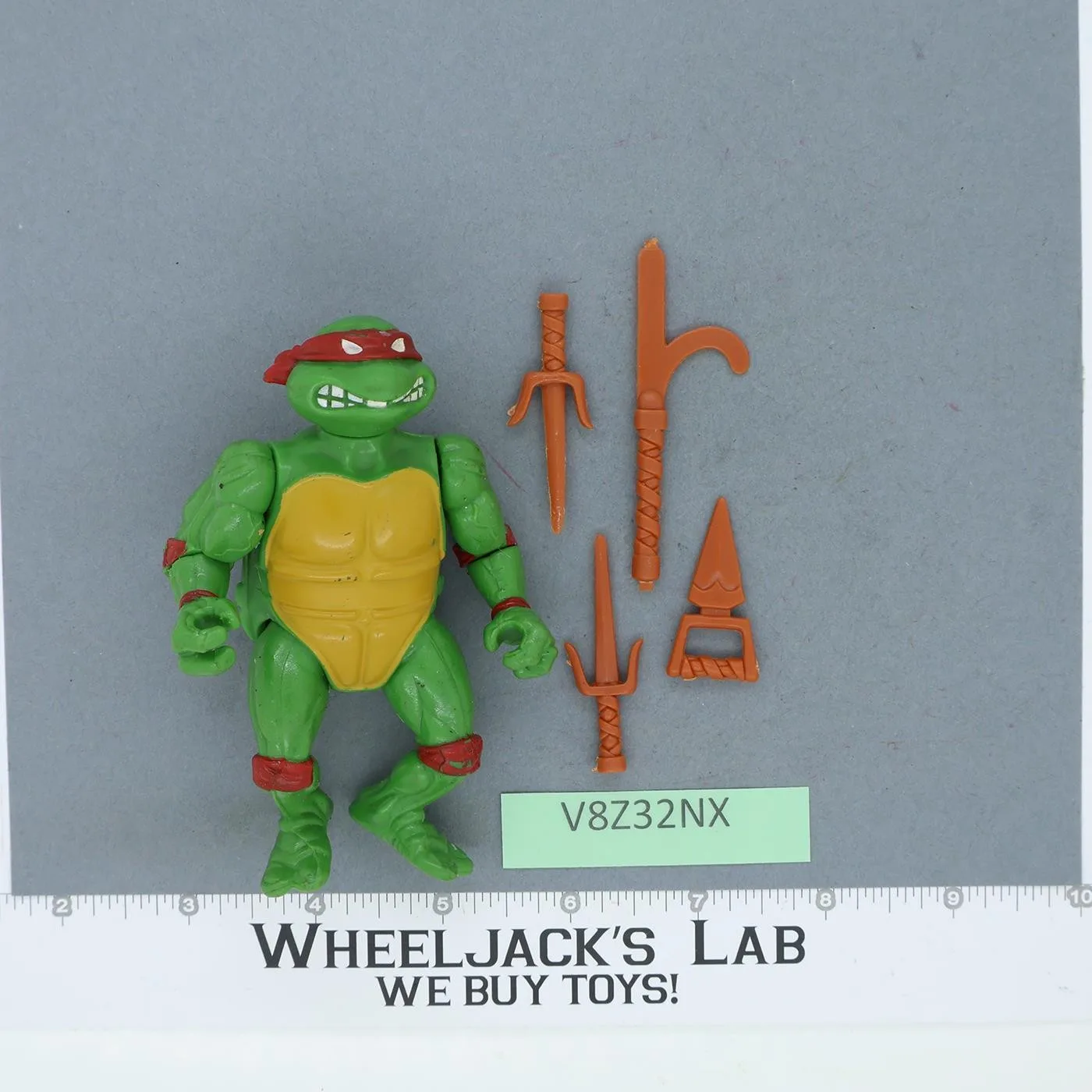 Raphael HARD HEAD Teenage Mutant Ninja Turtles TMNT 1988 Playmates Vintage