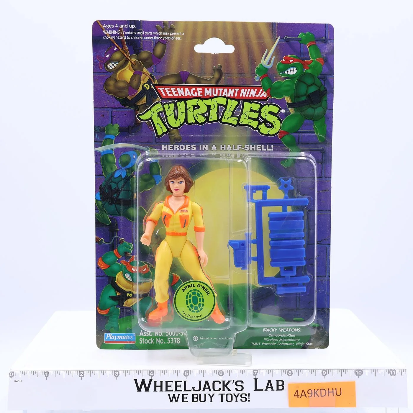 April O'Neil Teenage Mutant Ninja Turtles TMNT 1993 Playmates MOSC NEW Sealed