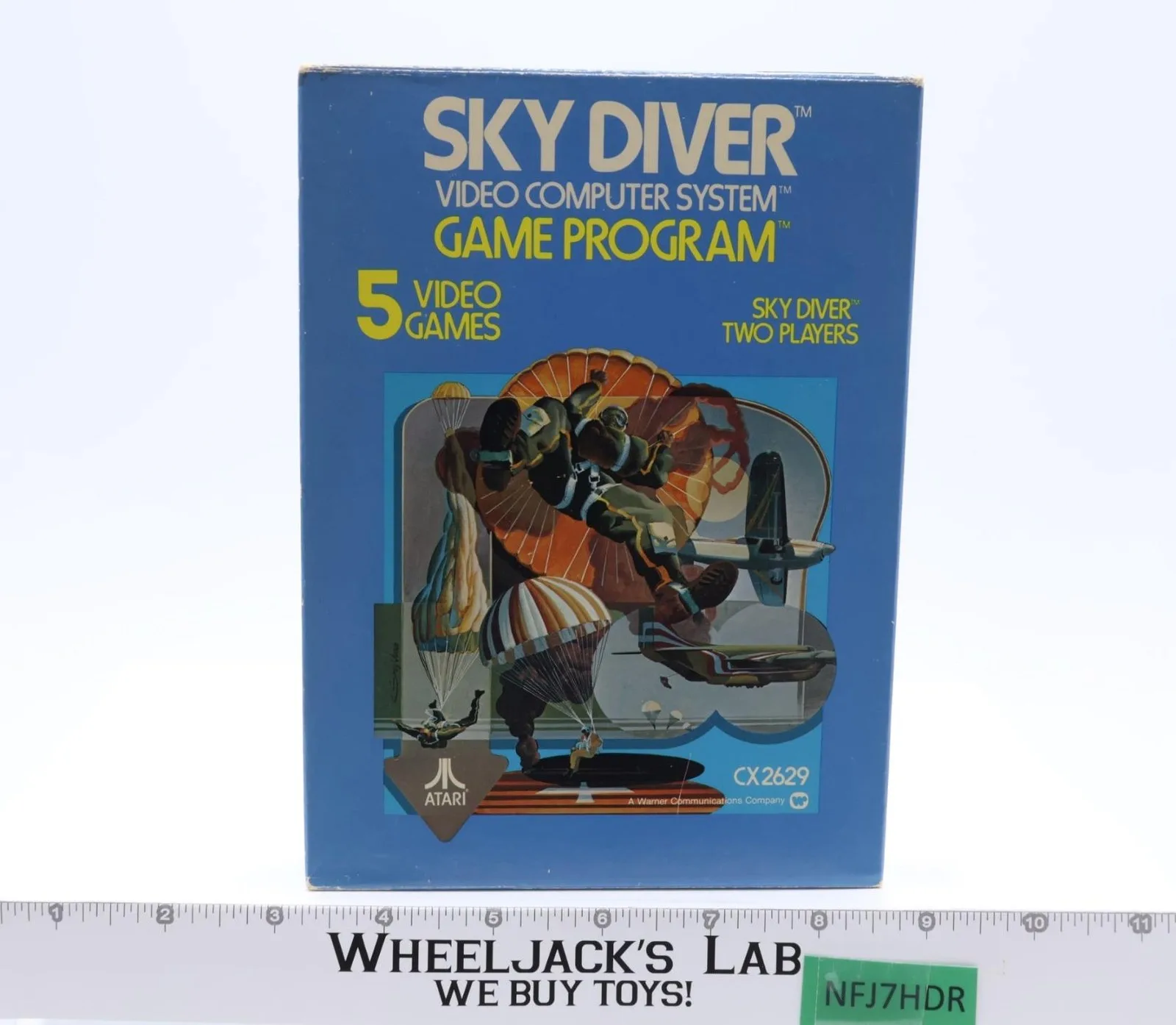 Sky Diver W/ Box + Manual ATARI 2600 1978 Vintage Game Cartridge
