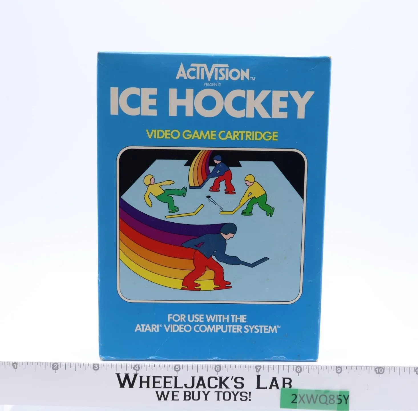 Ice Hockey W/ Box + Manual ATARI 2600 1981 Activision Game Cartridge