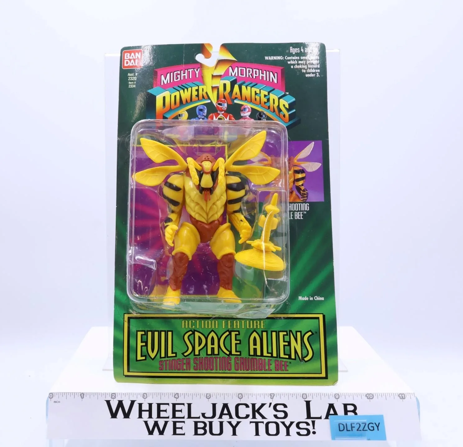 Stinger Shooting Grumble Bee Mighty Morphin Power Rangers 1994 Bandai NEW SEALED