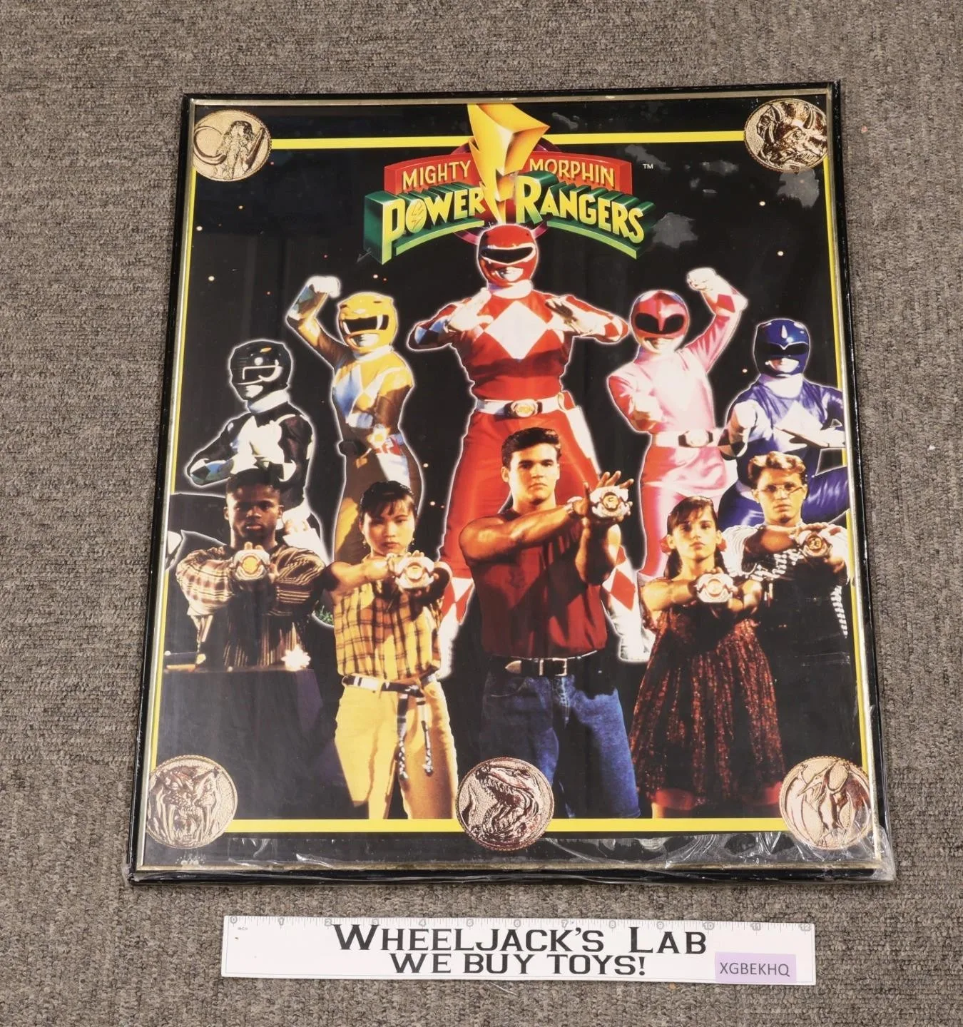 Mighty Morphin Power Rangers Framed Poster 16x20 Saban NEW