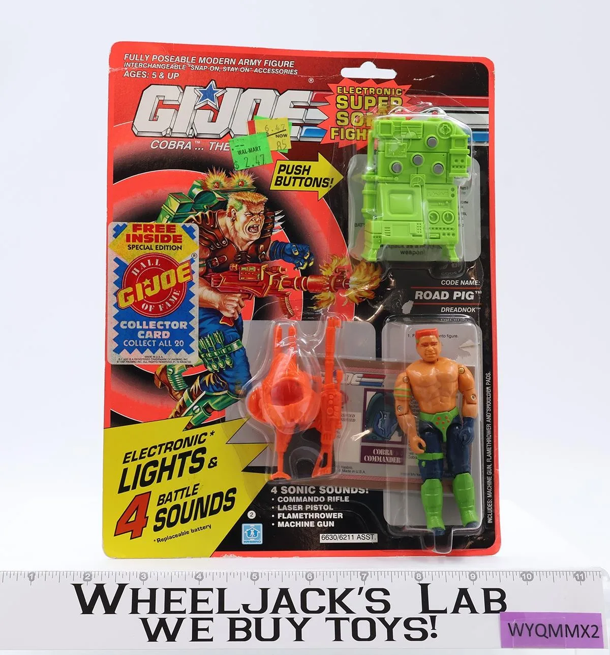 Road Pig GI Joe Electronic Super Sonic Fighters 1990 Hasbro Figure