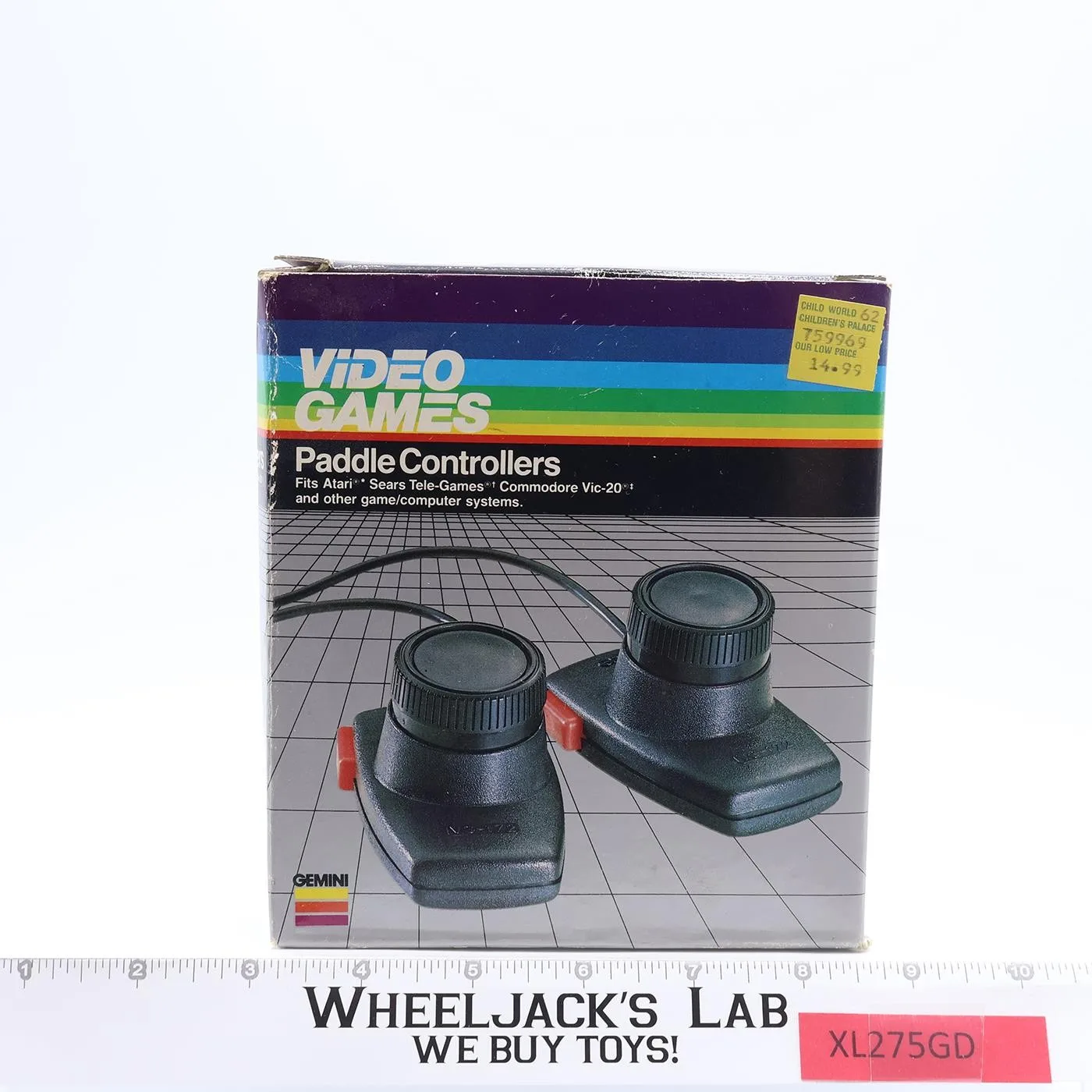 Paddle Controllers For Atari Video Game Accessory 1983 Gemini NEW MIB