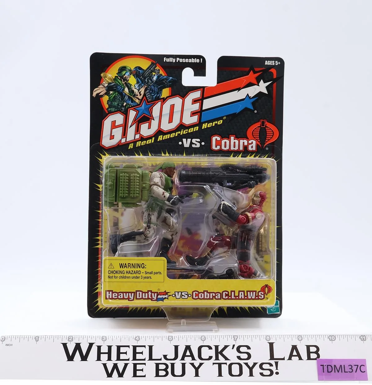 Heavy Duty vs Cobra C.L.A.W.S GI Joe vs Cobra 2001 Hasbro Figure Set NEW SEALED