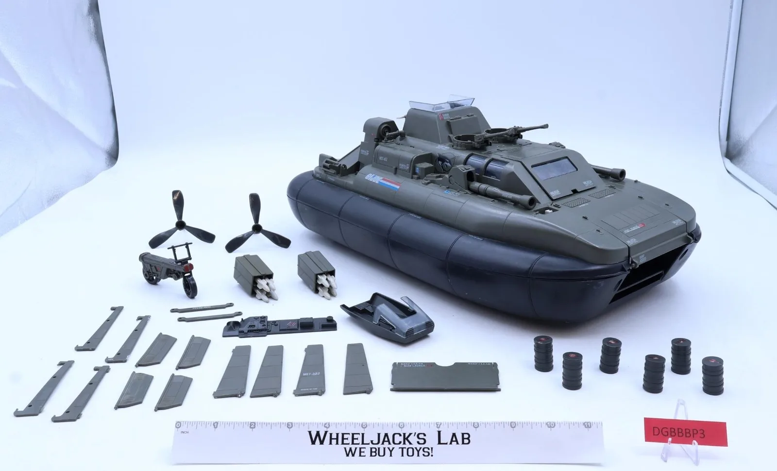 Killer W.H.A.L.E. Hovercraft G.I. Joe 1984 Hasbro Vintage Action Figure Vehicle