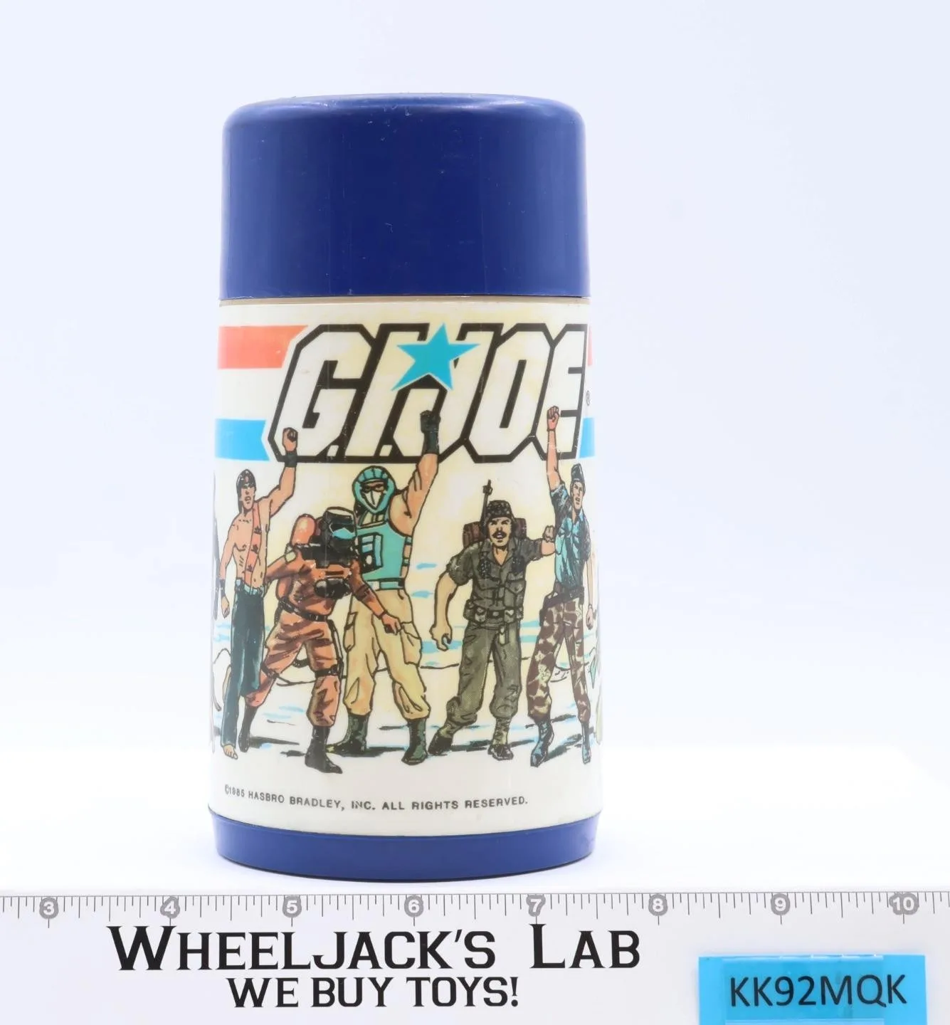 GI Joe Aladdin Plastic Thermos Water Bottle W/Cup 100% Complete 1987 Hasbro