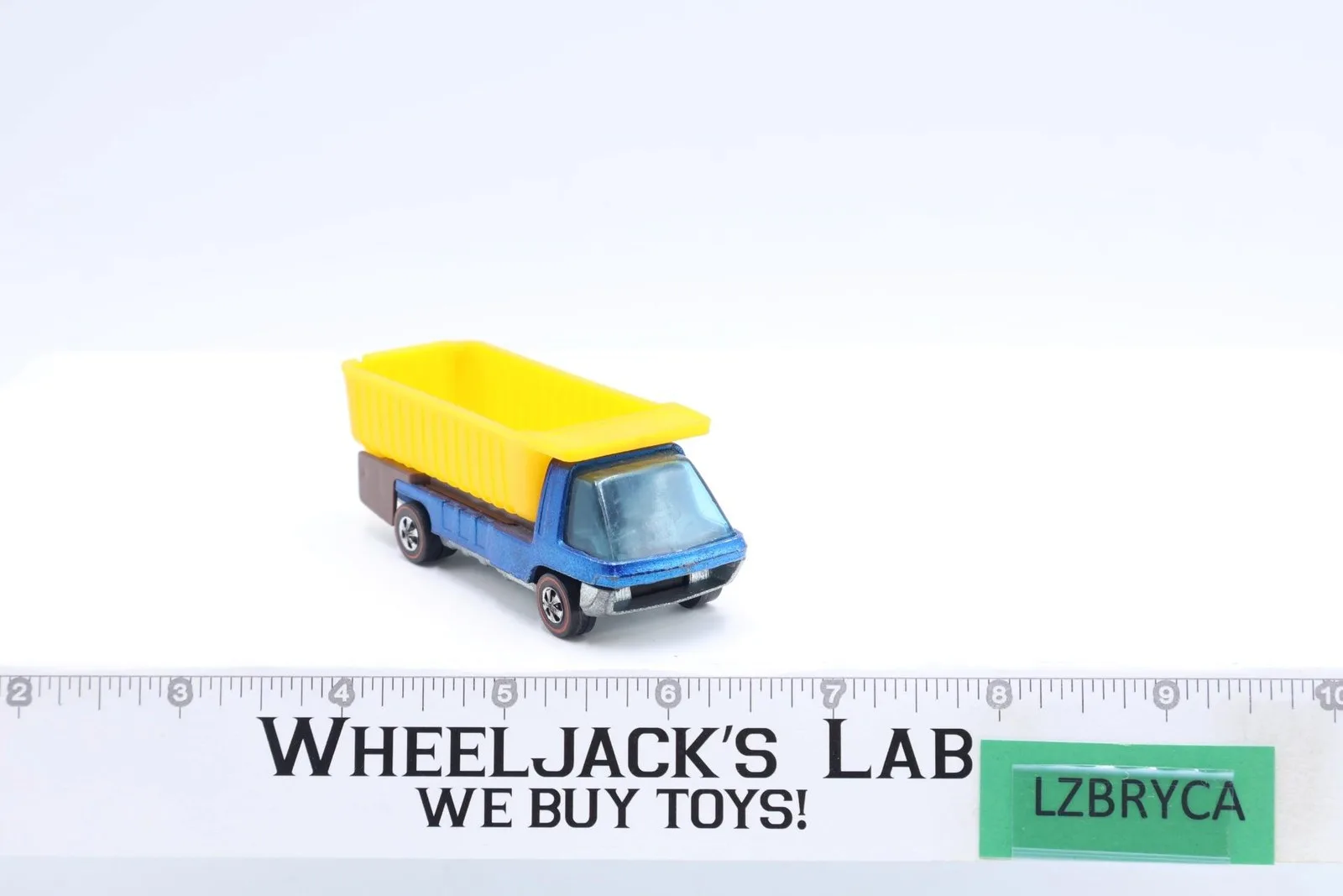 The Heavyweights Dump Truck Blue w/Brown Bed 1969 1970 Hot Wheels Mattel Vtg RL