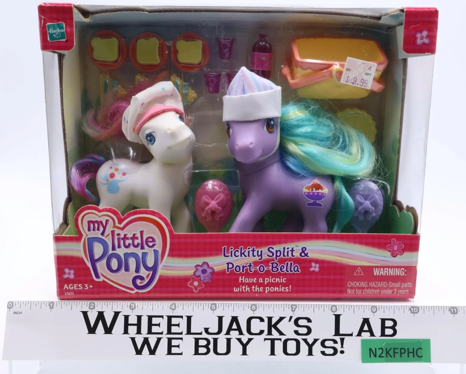 Lickity Split & Port-O-Bella Picnic Set My Little Pony MLP 2004 Hasbro NEW MIB
