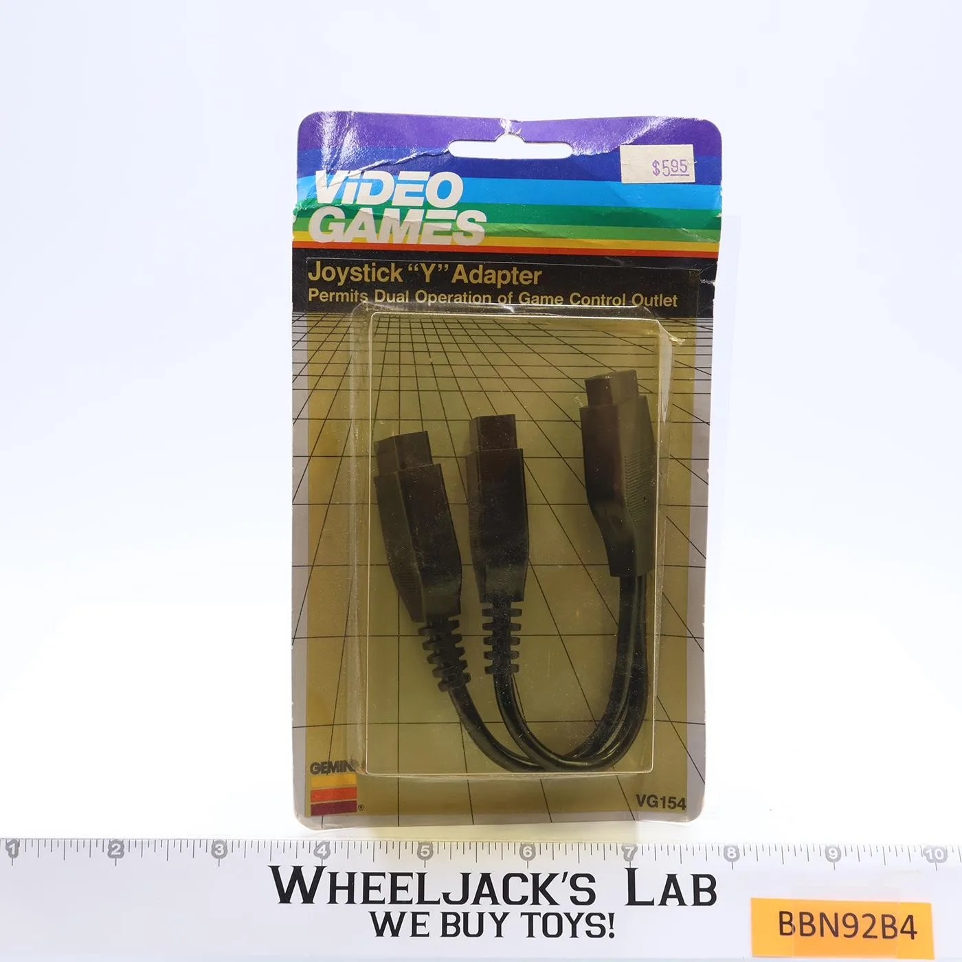 Video Games VG154 Joystick Y Adapter Gemini ATARI 2600 NEW SEALED NOS