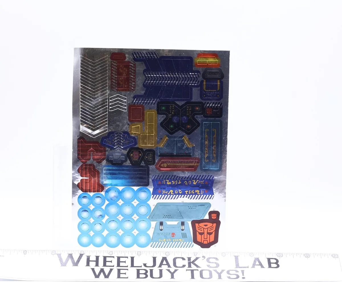 Fortress Maximus Sticker Sheet Original Titans Return Transformers Hasbro