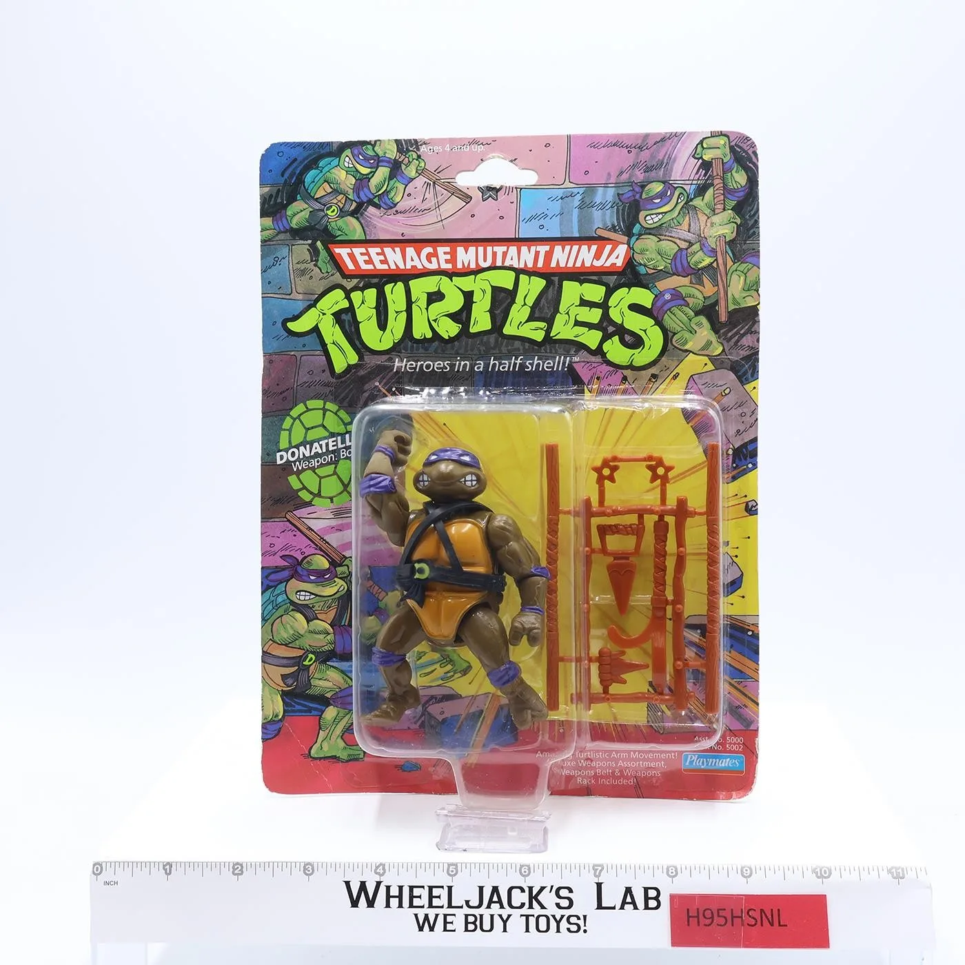 Donatello 10 Back Teenage Mutant Ninja Turtles TMNT 1988 Playmates NEW SEALED
