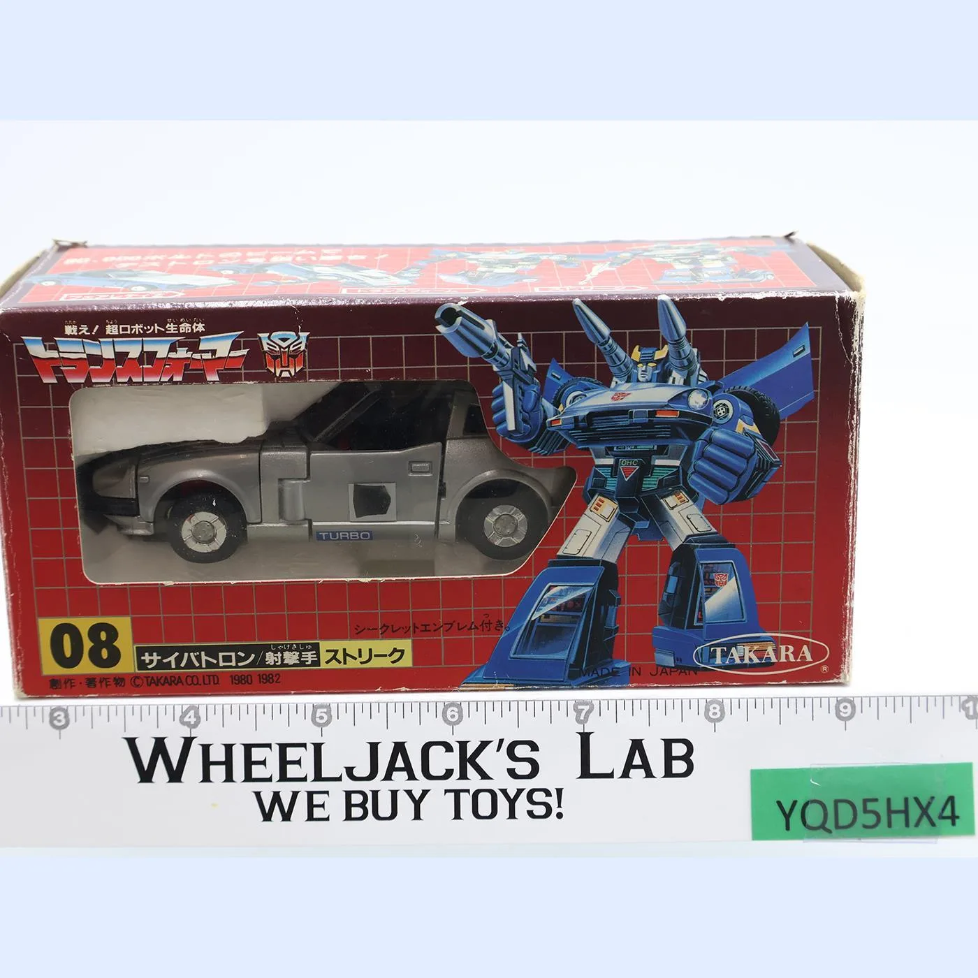 Bluestreak 08 Fairlady Z Racing Auto Robot G1 Transformers Diaclone 1982 Takara