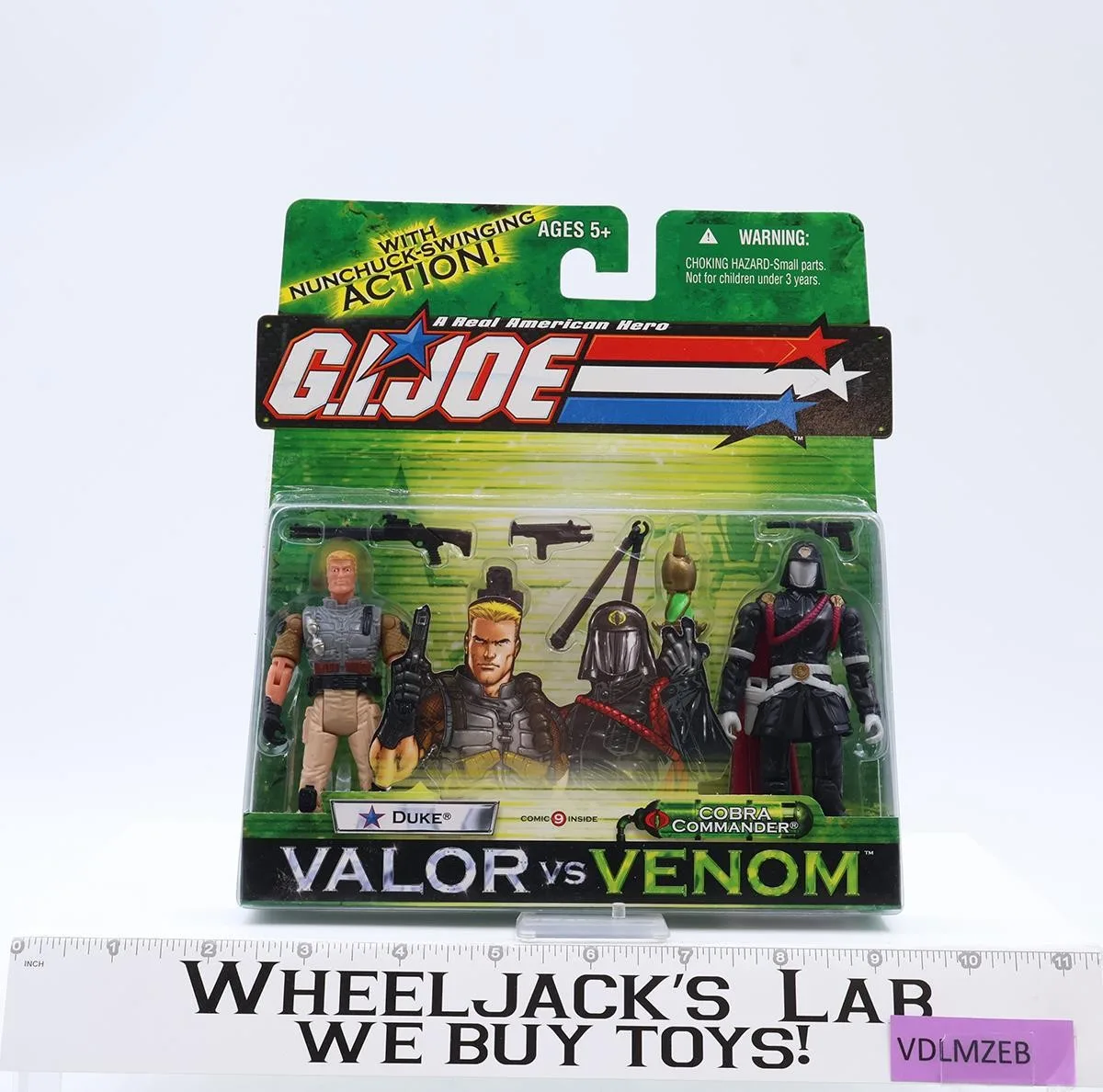Duke vs Cobra Commander GI Joe Valor vs Venom 2003 Hasbro NEW MOSC SEALED