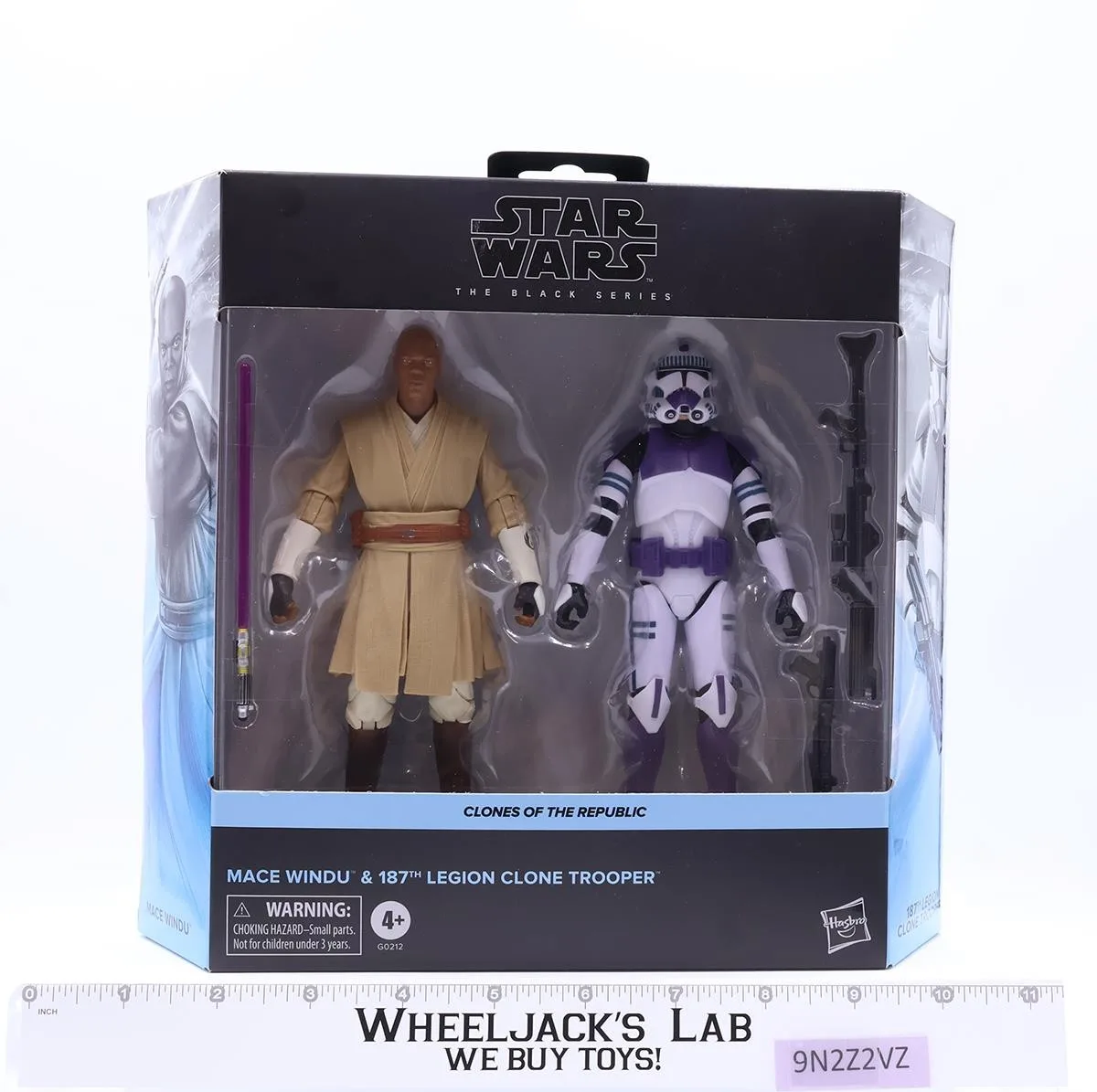 Mace Windu & 187th Legion Clone Trooper Star Wars Black Series Hasbro NEW SEALED