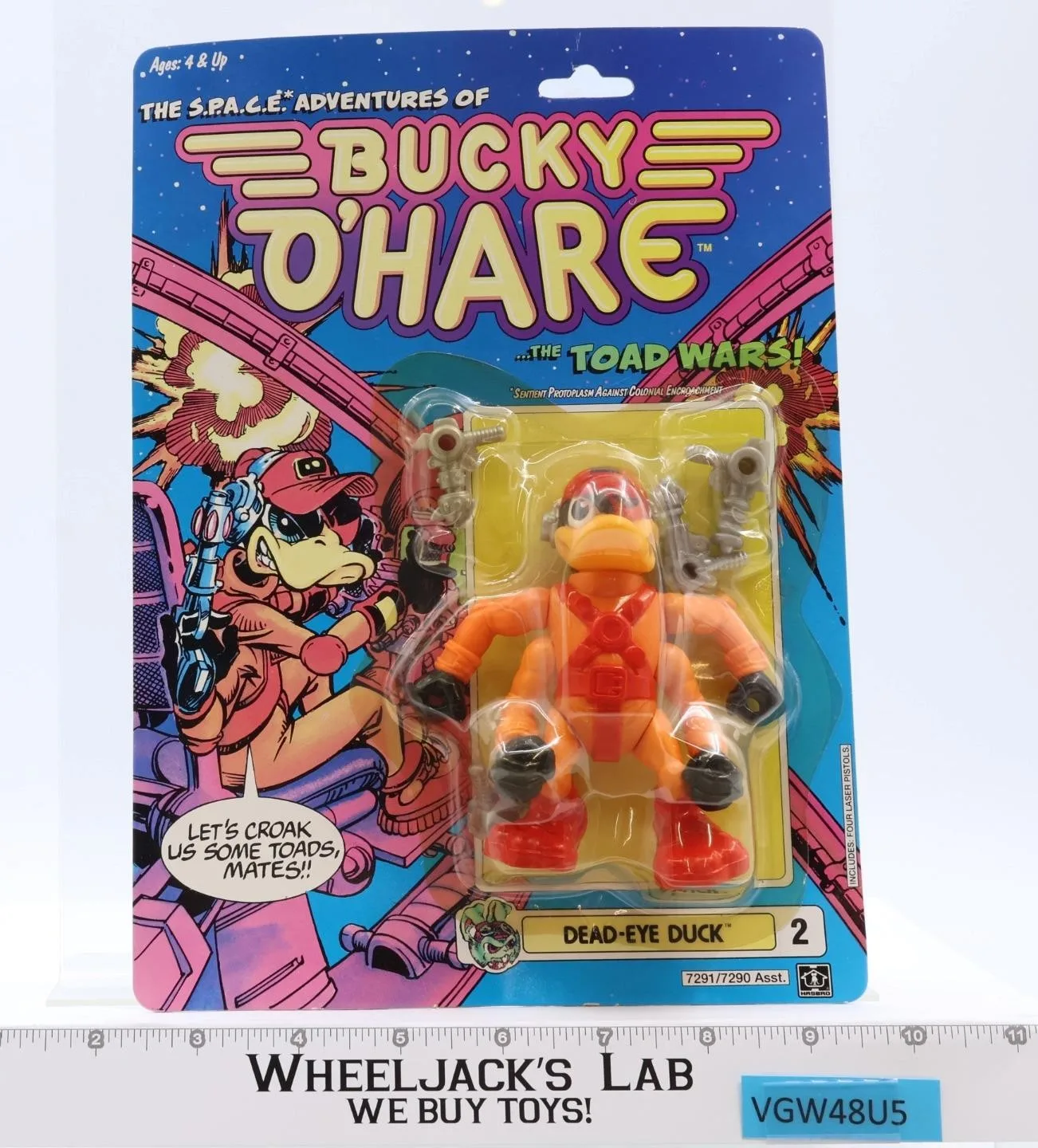 Dead-Eye Duck Bucky O' Hare 1990 Hasbro Vintage Action Figure NEW SEALED