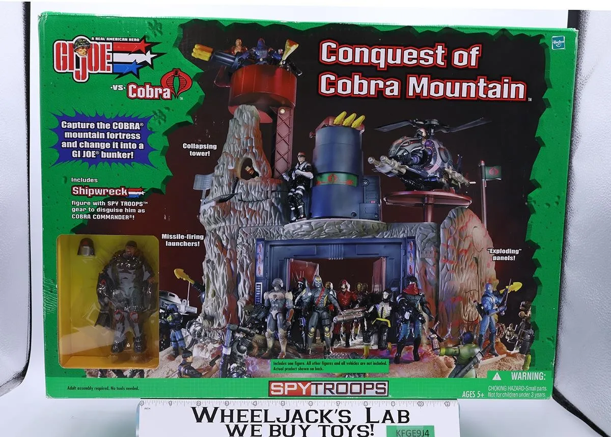 Conquest of Cobra Mountain GI Joe Spy Troops 2003 Hasbro Playset NEW SEALED