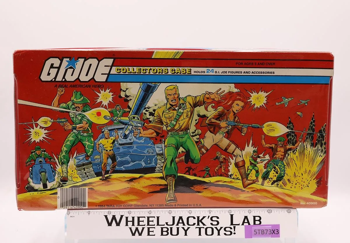 GI Joe Collectors Case 24 Action Figures W/TRAY 1984 Tara Toy Accessory