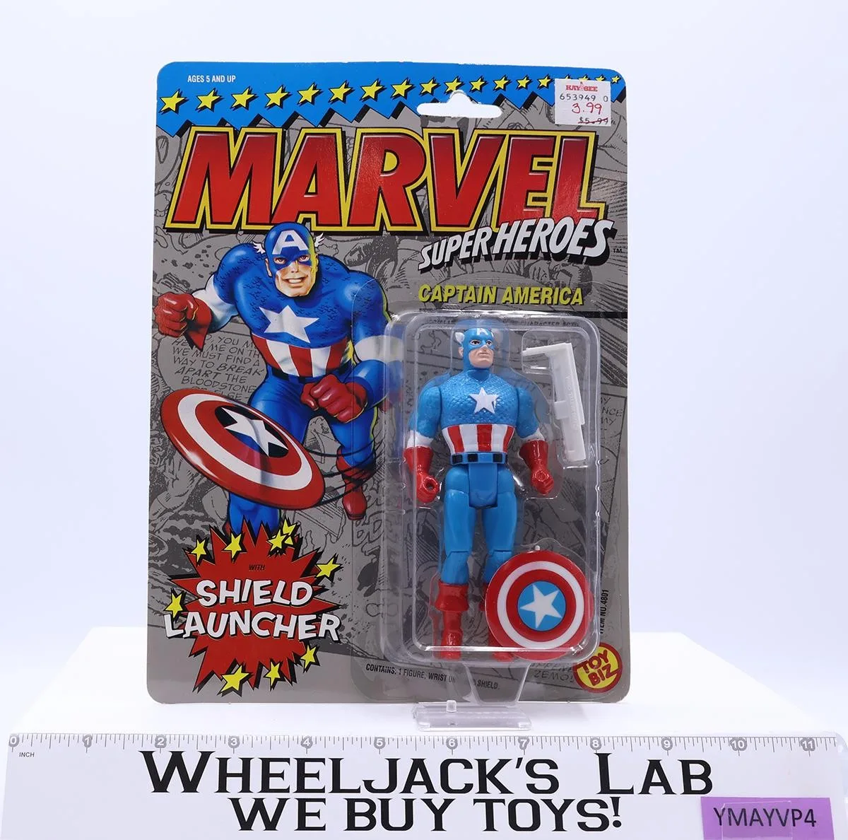 Captain America Shield Launcher Marvel Super Heroes 1990 Toybiz NEW SEALED