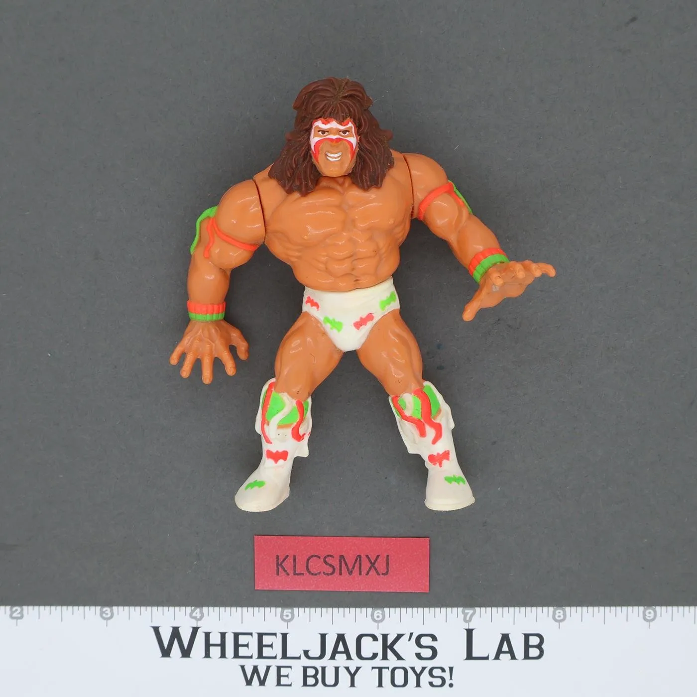 Ultimate Warrior 100% Complete CLEAN NOSE WWF WWE Hasbro Wrestling 1991 Vintage