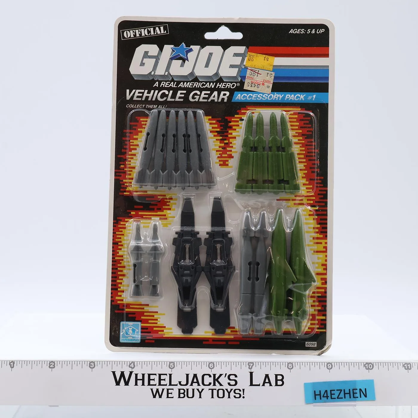 Vehicle Gear Accessory Pack #1 GI Joe 1986 Hasbro Figure MOSC SEALED NEW