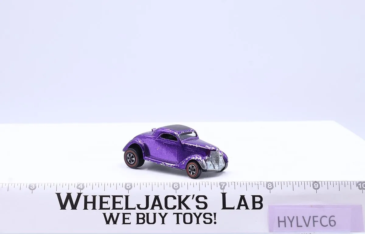 Classic 36 Ford Coupe Purple Hot Wheels 1968 1969 Redline Vintage Mattel RL