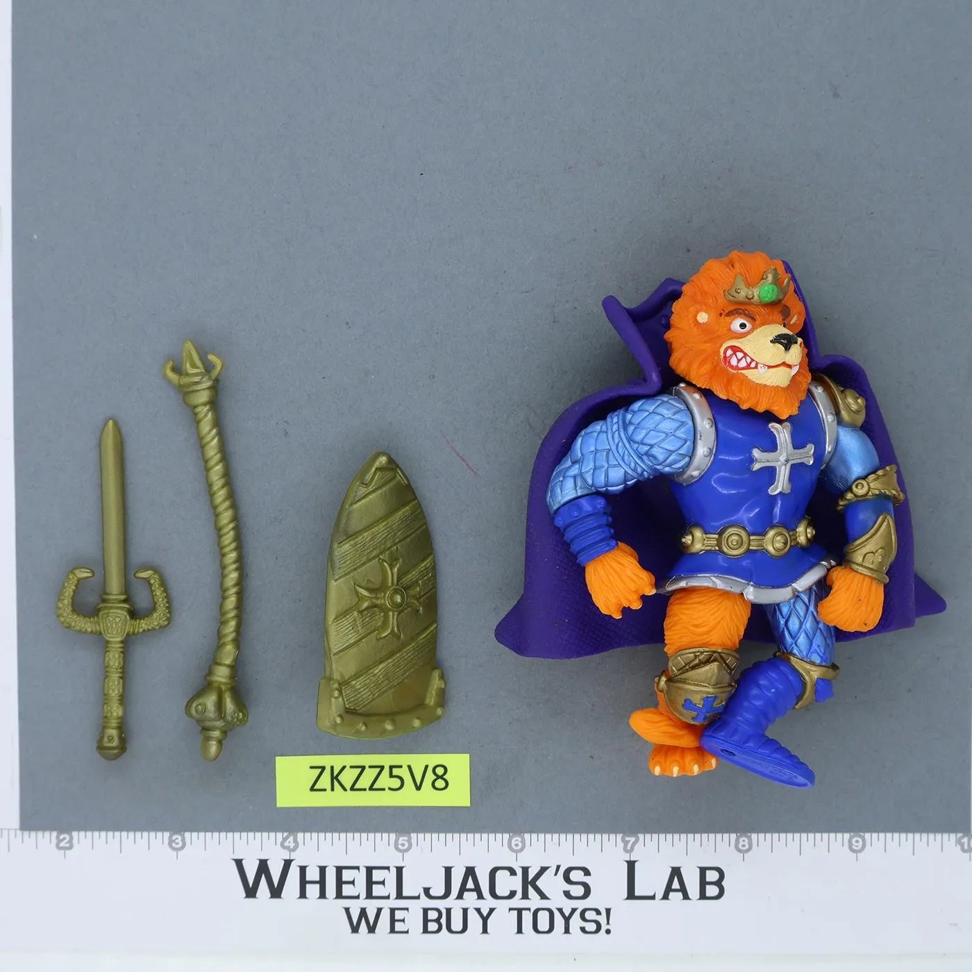 King Lionheart 100% Complete Teenage Mutant Ninja Turtle TMNT 1992 Playmates