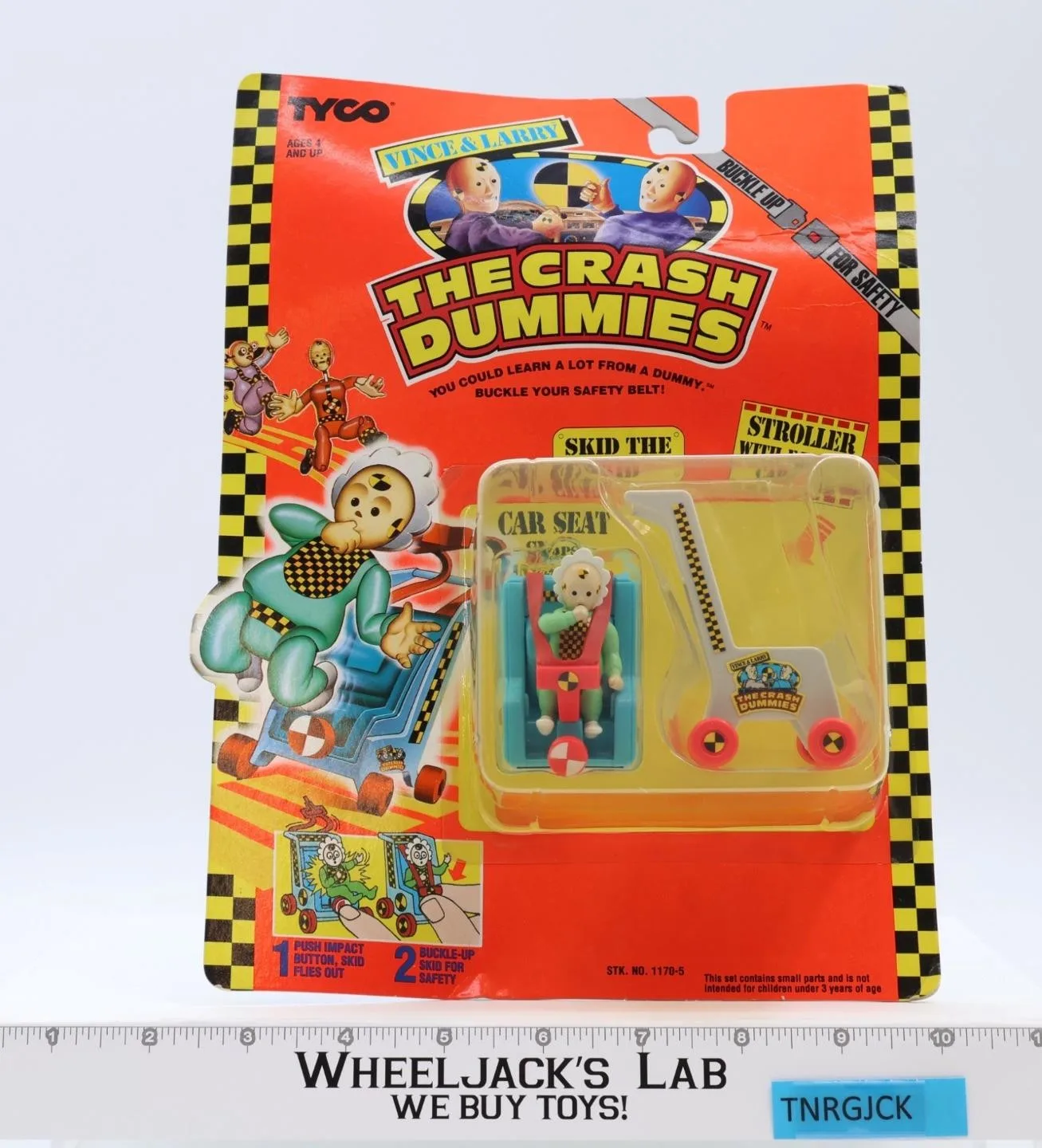 Skid the Kid The Incredible Crash Dummies 1991 Tyco Action Figure NEW SEALED