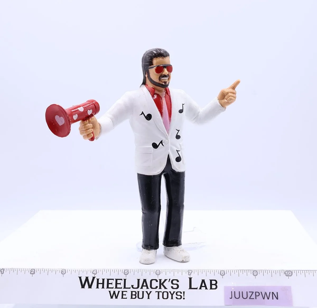Jimmy Hart 1986 WWF LJN Titan Sports 7" Vintage Wrestling Action Figure Hearts