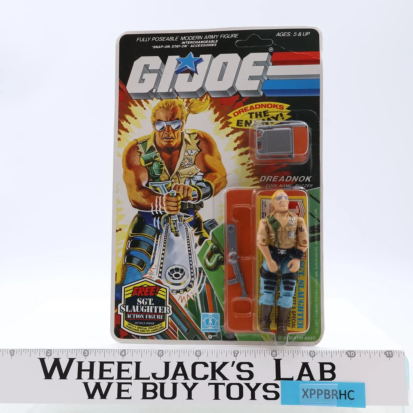 Dreadnok Buzzer 36 Back GI Joe 1984 Hasbro Vintage Action Figure NEW SEALED