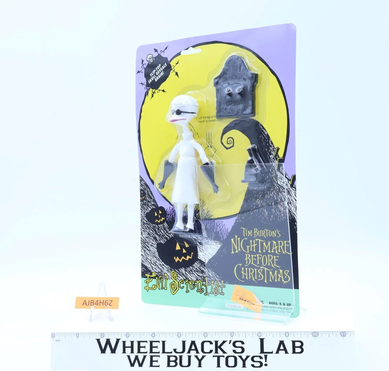 Evil Scientist 1993 Tim Burton's Nightmare Before Christmas Hasbro Act Fig MOSC