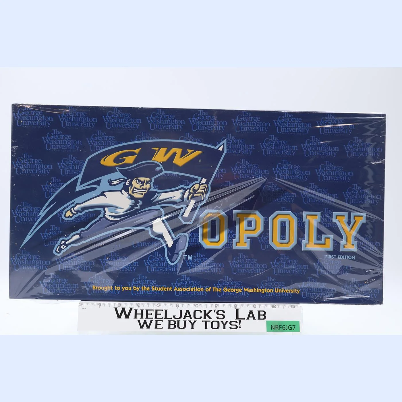 GW-Opoly George Washington U 1st Edition Late for the Sky Monopoly Game NEW MIB