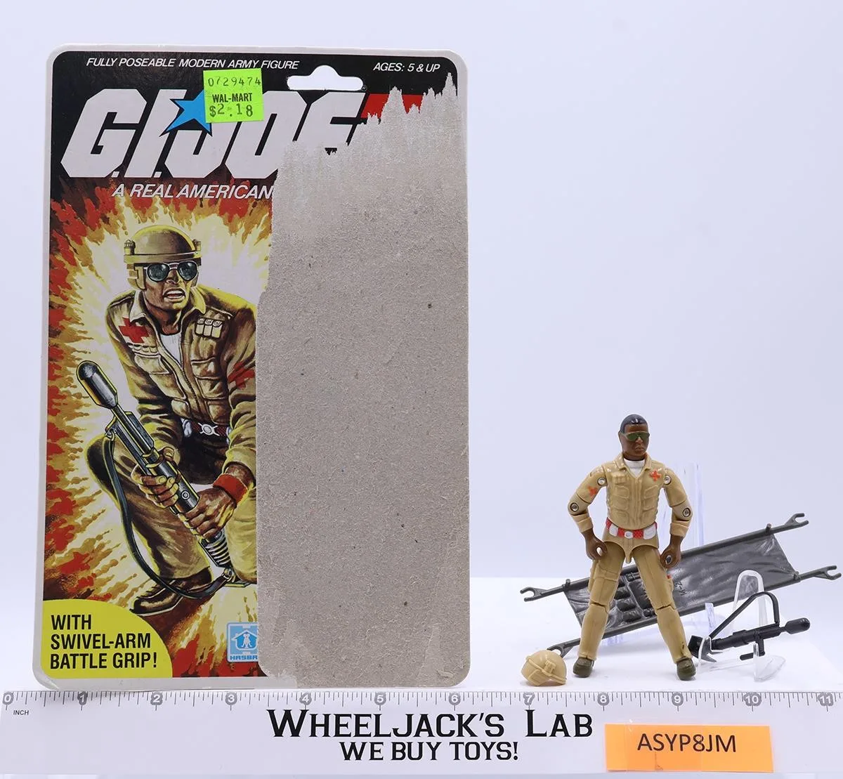 Doc V1 100% Complete 32 W/Cardback 1983 G.I. Joe Hasbro Vintage Action Figure