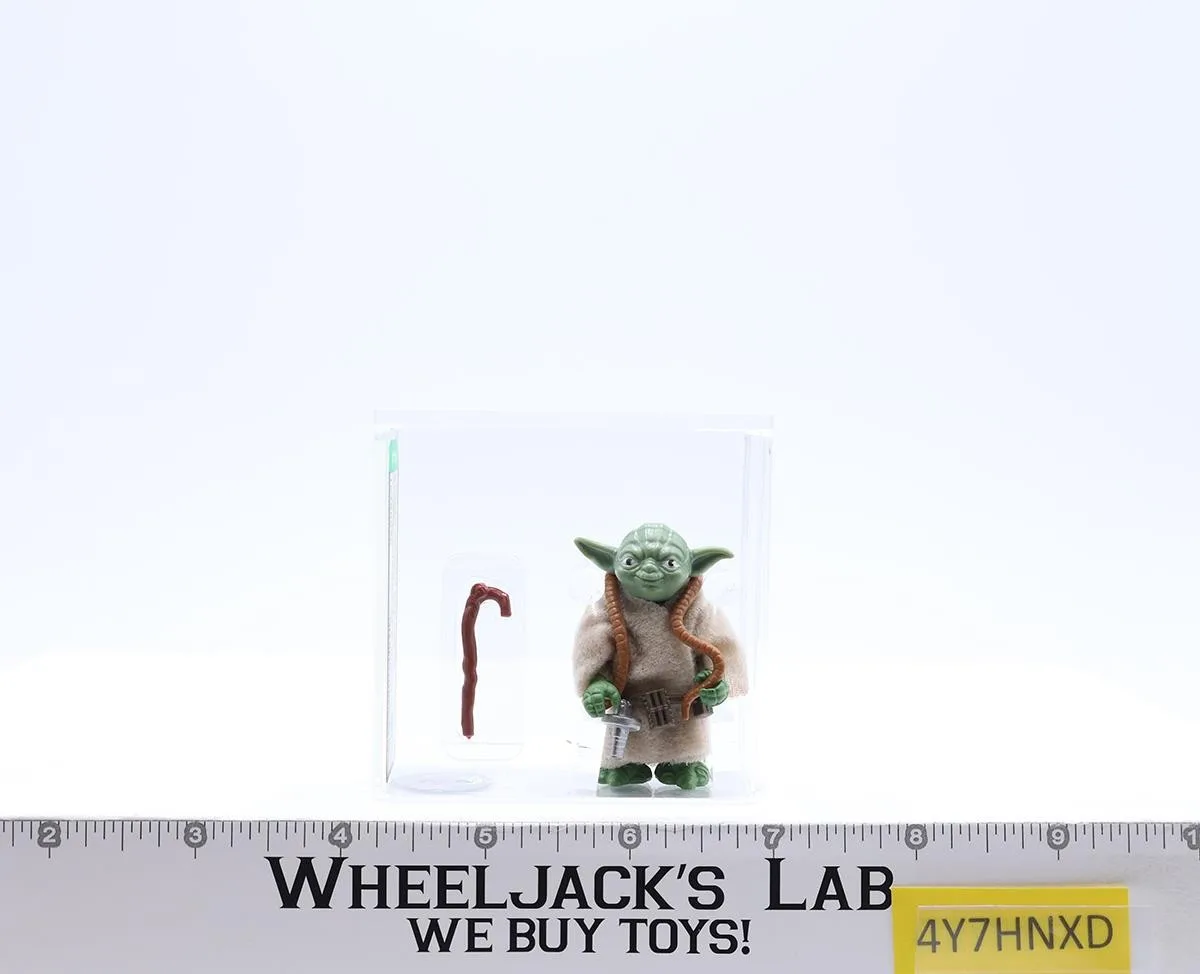 Yoda Brown Snake Dark Green Skin HK AFA GRADED 85 Star Wars 1980 Kenner Figure