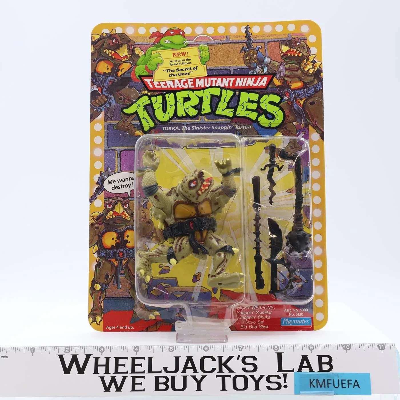 Tokka Teenage Mutant Ninja Turtles TMNT 1991 Playmates Figure NEW SEALED