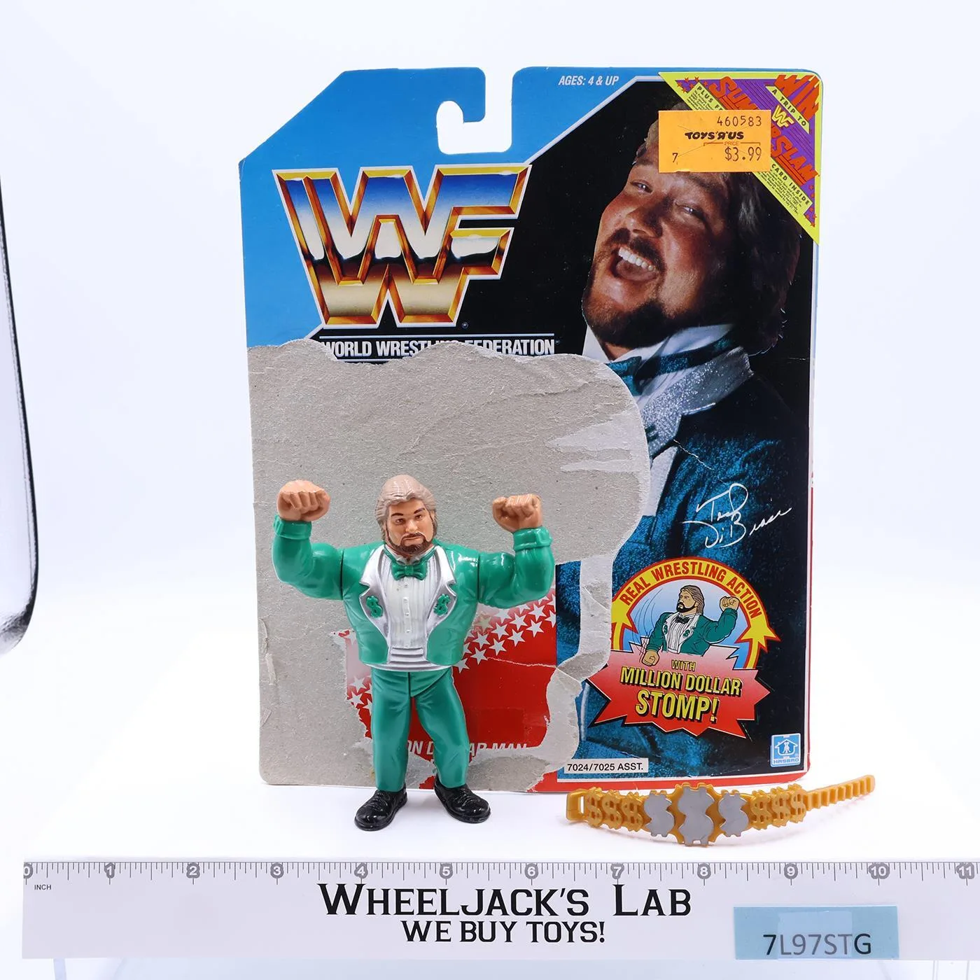 Million Dollar Man W/CARDBACK 1991 WWF Wrestling Hasbro Action Figures