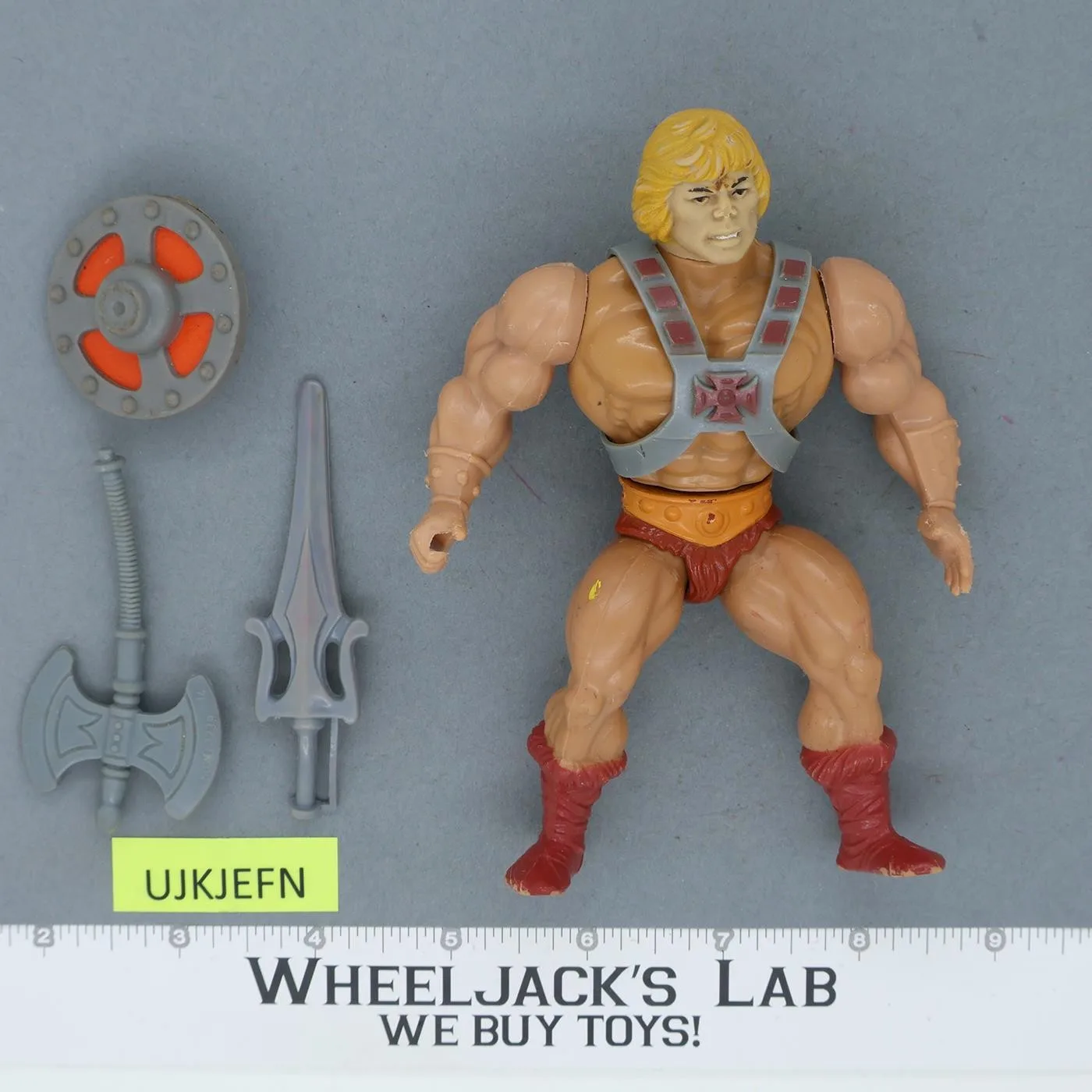 He-Man 100% Complete He-Man Masters of the Universe MOTU 1982 Mattel Vintage