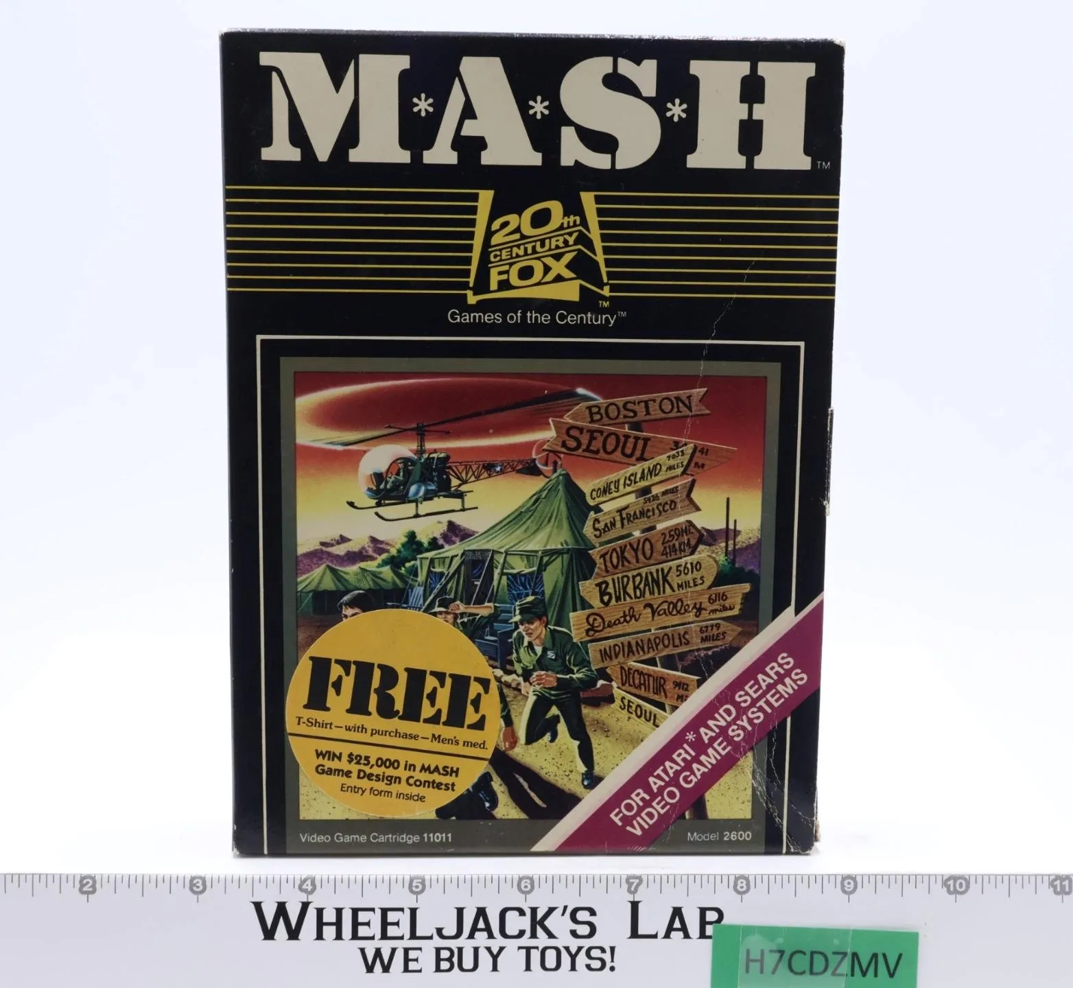 M.A.S.H W/ Box + Manual ATARI 2600 1983 Vintage Game Cartridge