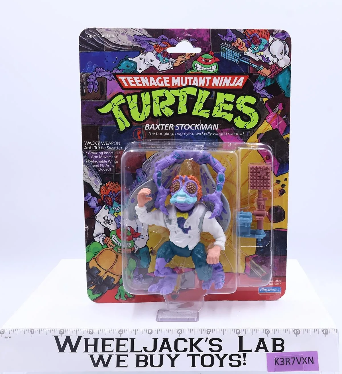 Baxter Stockman Teenage Mutant Ninja Turtles TMNT 1989 Playmates Vintage MOSC