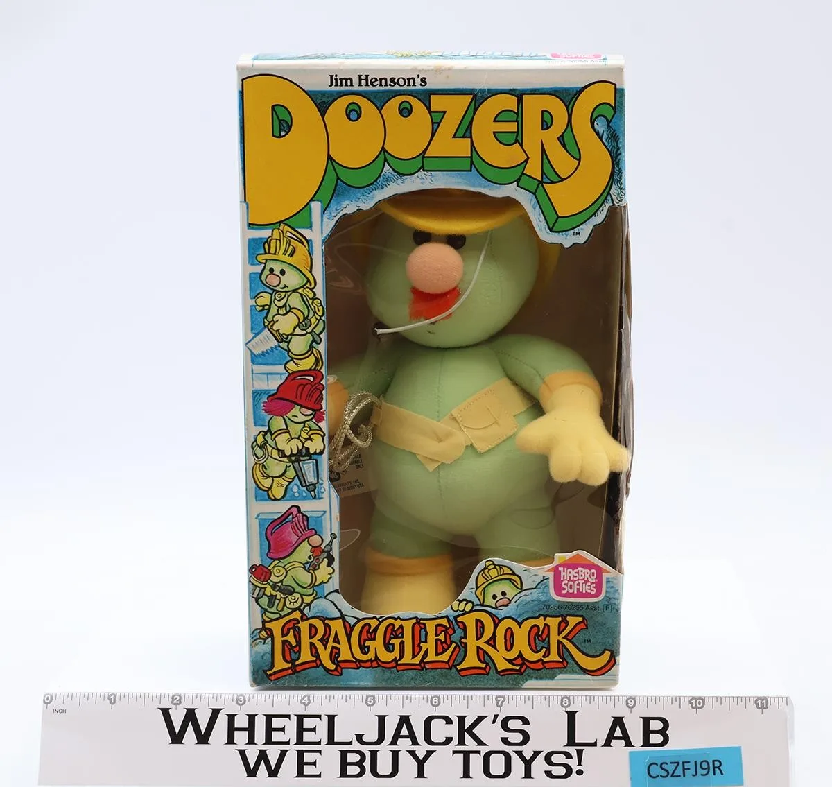 Jim Henson's Doozers Fraggle Rock Plush w/Yellow Hat 1985 Hasbro 10" Figure NEW