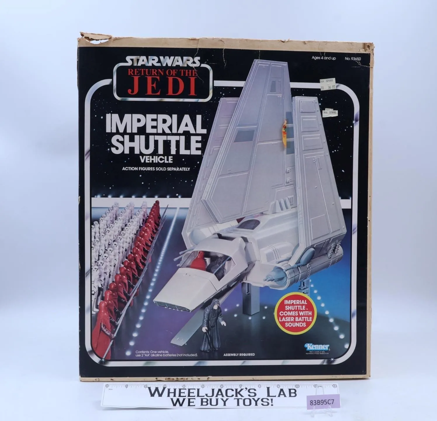 Imperial Shuttle 100% Complete W/Box Star Wars ROTJ 1984 Kenner Vintage Vehicle