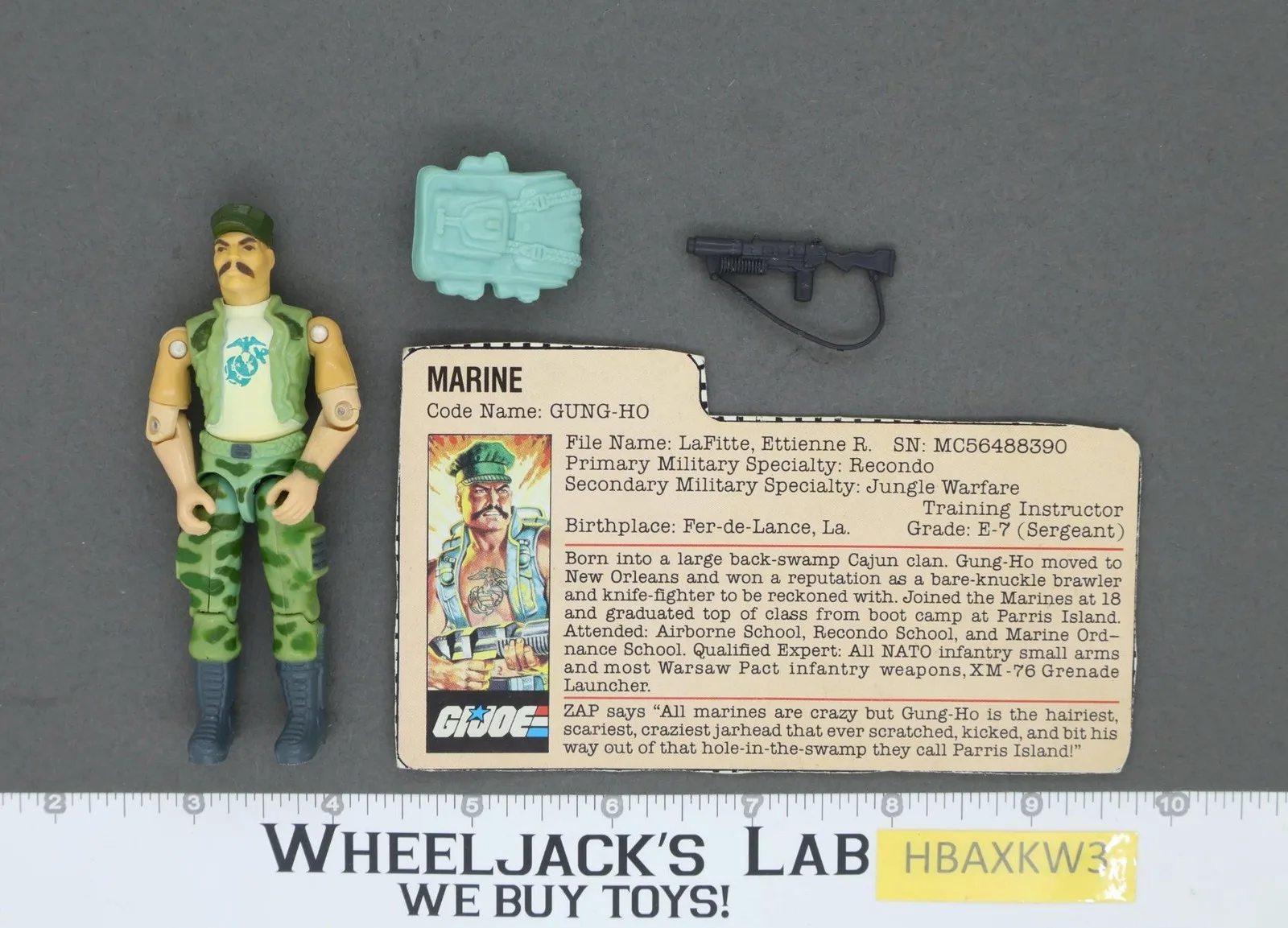 Gung Ho V1 100% Complete G.I. Joe 1983 Hasbro Vintage Figure