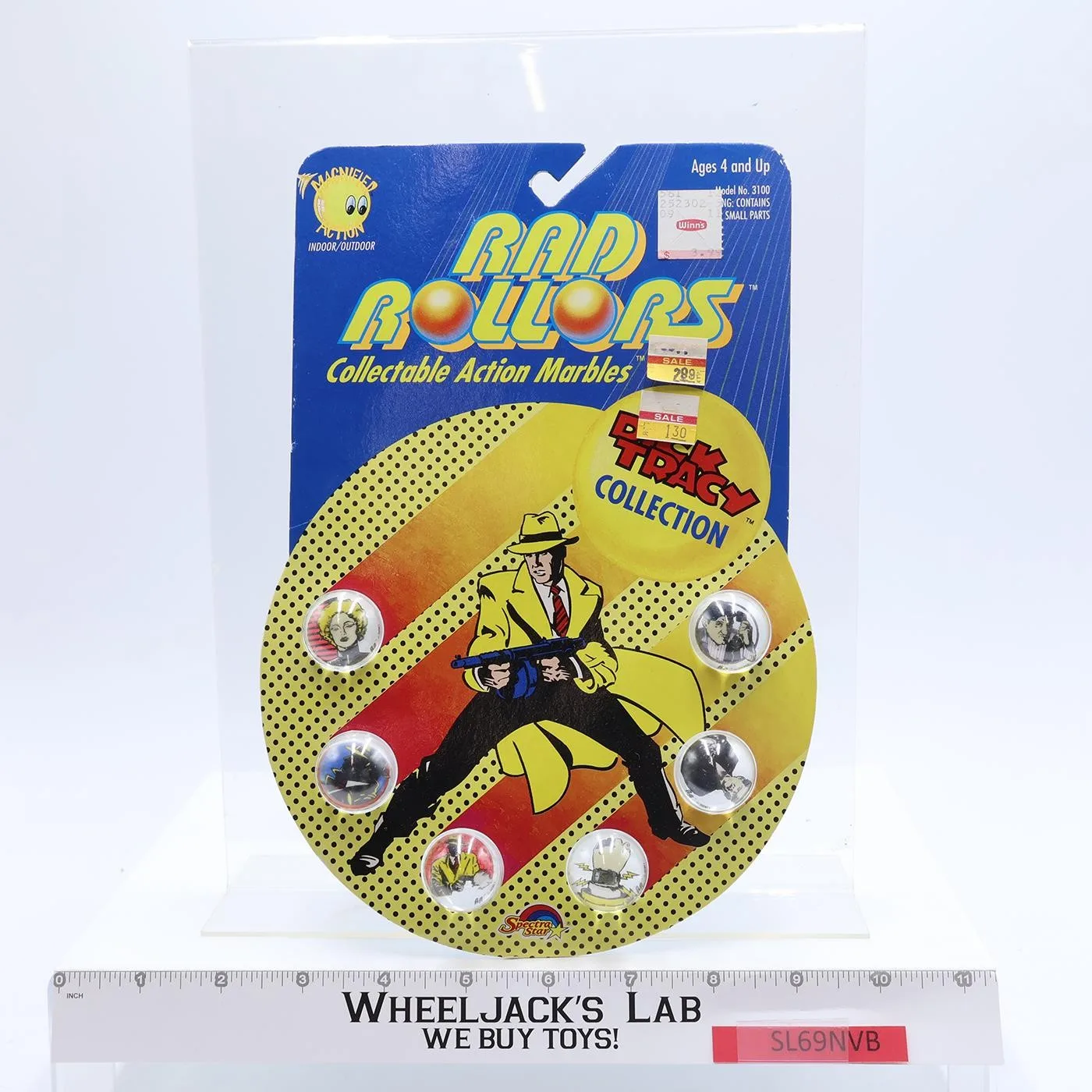 Rad Rollers Collectible Marbles Dick Tracy 1990 Spectra Star Vintage NEW SEALED