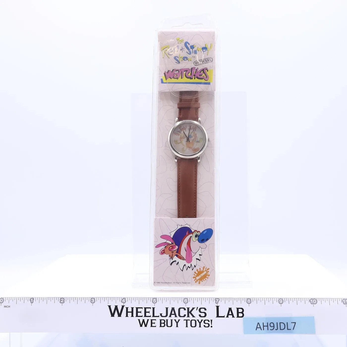 Ren & Stimpy Hologram "Happy Happy" Wrist Watch 1992 Nickelodeon Vintage NEW