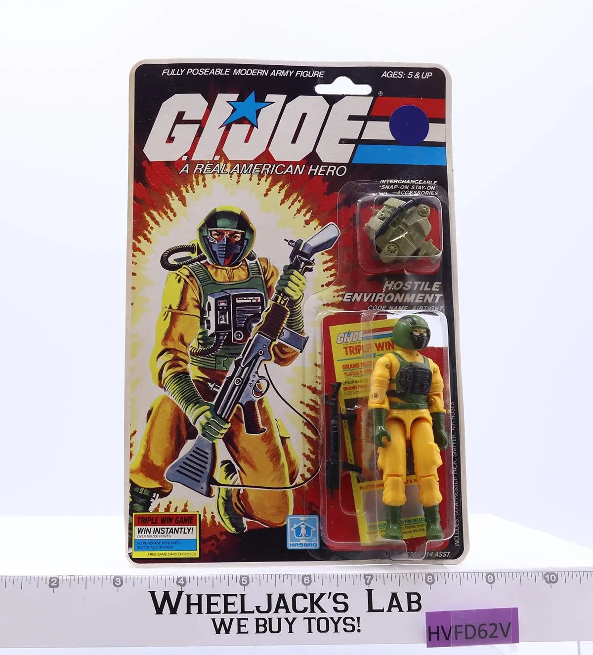 Airtight 34 Back GI Joe 1985 Hasbro Vintage Action Figure NEW MOSC SEALED